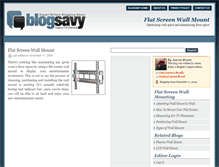 Tablet Screenshot of flatscreenwallmount.blogsavy.com
