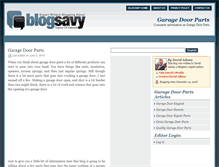 Tablet Screenshot of garagedoorparts.blogsavy.com