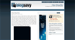 Desktop Screenshot of clearstrapbra.blogsavy.com